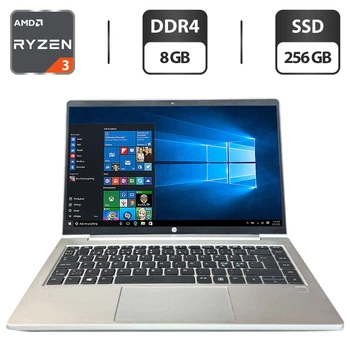 Ультрабук HP ProBook 445 G8 / 14" (1920x1080) IPS / AMD Ryzen 3 5400U (4 (8) ядра по 2.6 - 4.0 GHz) / 8 GB DDR4 / 256 GB SSD / AMD Radeon Graphics / WebCam б/у