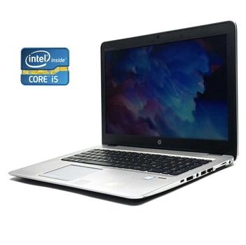 Ноутбук HP EliteBook 850 G3 / 15.6" (1366x768) TN / Intel Core i5-6300U (2 (4) ядра по 2.4 - 3.0 GHz) / 8 GB DDR4 / 128 GB SSD + 500 GB HDD / Intel HD Graphics 520 / WebCam / Win 10 Pro б/у