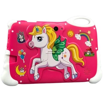 Дитячий планшет Unicorn Rainbow Tab 7" Android15 4000mAh 8/256Gb BT Wi-Fi + чохол-підставка рожевий