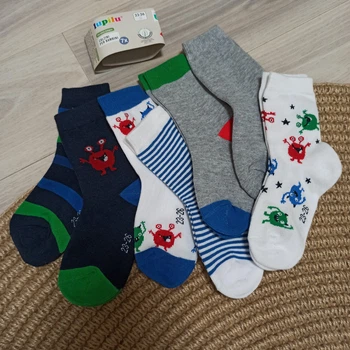 Носки детские для мальчика Lupilu 7 пар, набор носков Lidl, монстрики 27-30