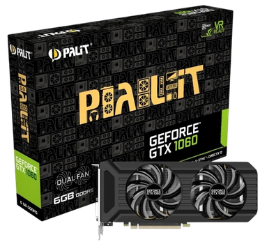 Відеокарта GeForce GTX 1060 3GB Palit Dual (NE51060015F9-1061D) Б/В