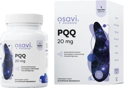 Suplement diety Osavi PQQ 20 mg 30 kapsułek wegańskich (5904139925447)