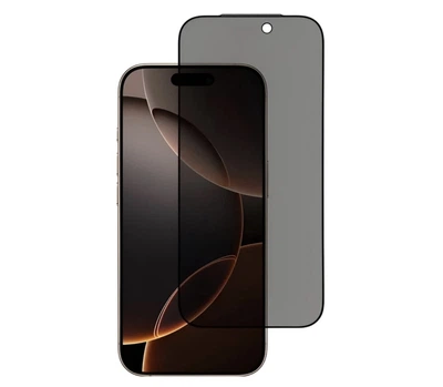 Защитное стекло Анти-шпион на Iphone 17 Pro / Черная рамка