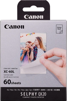 Zestaw materiałów eksploatacyjnych Canon XC-60L (Papier fotograficzny 54x85 mm 60 arkuszy + kaseta) (6756C001)