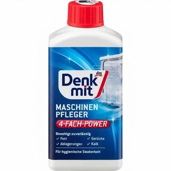 Засіб для очищення посудомийних машин Denkmit Maschinenpfleger 250 мл — проти жиру та накипу, подвійна сила