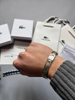 Чоловічий браслет Lacoste Сірий (LUX1283)