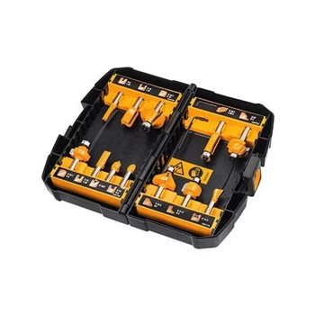 Набор фрез DeWALT диаметр хвостовика 8 мм, 12 шт. (DT90016) DeWALT DT90016 984405
