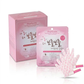 Набір масок-рукавичок для рук Angellooka 3-в-1 K-Beauty Moisture Therapy зволожувальні, живильні та відновлювальні, 10 шт
