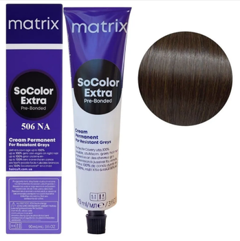 Крем-краска для волос Matrix Socolor Beauty Extra №506NA Темный пепельный блондин 90 мл (26543WB)