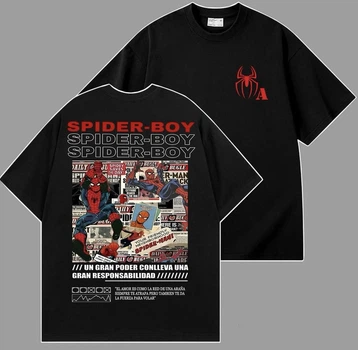 Футболка Sol's Spider-Boy L Чорна