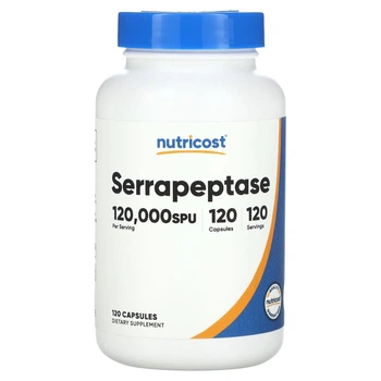 Серрапептаза Nutricost (Serrapeptase) 120000 SPU 120 капсул NCS67399