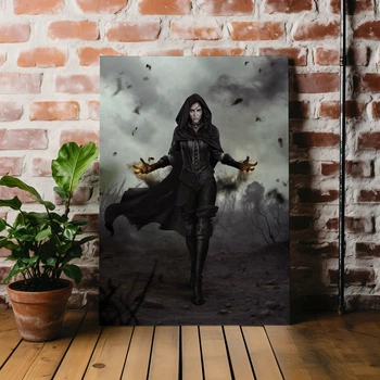 Інтер'єрна картина Відьмак, Єнніфер з Венгерберга, Witcher, Yennefer, плакат для геймера, 60×43 см (id0979)