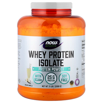 Изолят сывороточного протеина NOW Foods Sports "Whey Protein Isolate" со вкусом ванили (2268 г)