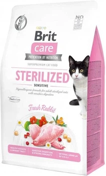Сухий корм для стерилізованих котів з чутливим травленням Brit Care Cat GF Sterilized Sensitive 7 кг