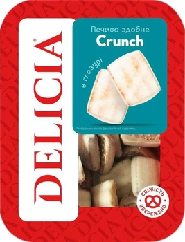 Печенье сдобное Delicia Crunch в глазури 300 г (4823102518251)