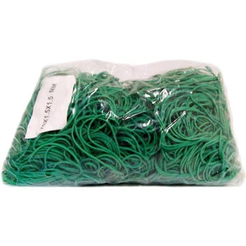 Резинки для денег 50мм 1,5*1,5 ТМ Plast зеленая 1 кг (68262262)