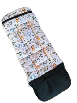 Матрацик - вкладиш у коляску Carrello (89х34 см) двосторонній бавовняний матрац DavLu, Сафарі бежевий (car-000023)