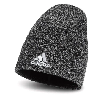 Шапка в'язка меланж унісекс Adidas Чорно-білий (HG7787 black-white LPP (OSFW (універсальний)