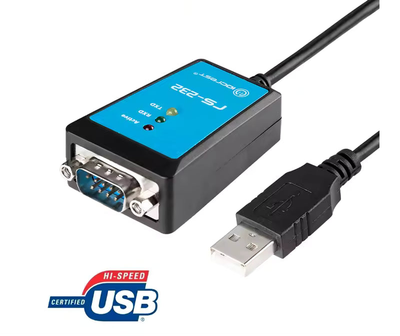 Кабель USB to RS232 FTDI 1 метр 3 LED 45711