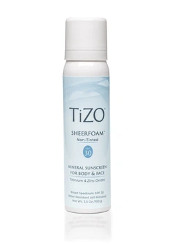 TiZO Минеральная солнцезащитная пенка для лица и тела без оттенка SheerFoam Body & Face Non-Tinted SPF 30 100 г