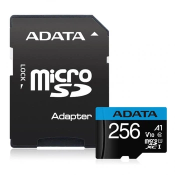 Карта памяти ADATA 256GB microSDXC calss 10 UHS-I V10 A1 (AUSDX256GUICL10A1-RA1) (21786)