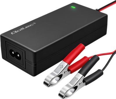 Automatyczna ładowarka Qoltec 12V charger | 2A | 24W | LED | 1.8m cable do akumulatora AGM/GEL/STD (5901878526638)