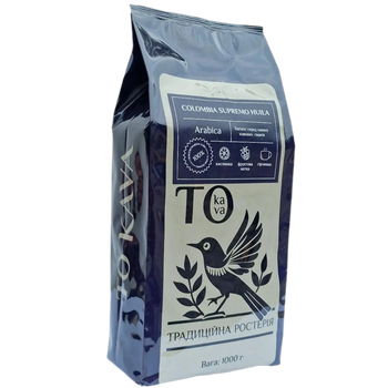 Кофе в зернах To Kava Colombia Supremo Huila 1 кг 100% Арабика