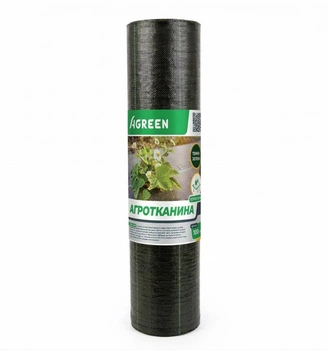 Агротканина Agreen 100 г/м.кв (1.6х20м) чорна для мульчування 88837