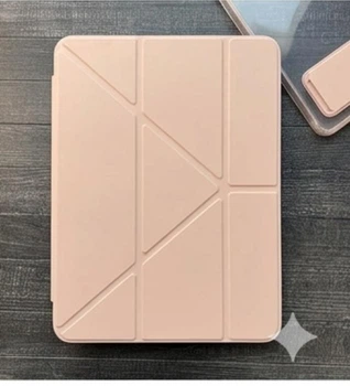 Чехол для iPad new 9.7" 2017-2018 Smart Case Clear со слотом для стилуса Pink Sand розовый бежевый нюдовый (Айпад 9.7" 5 | 6 поколение)