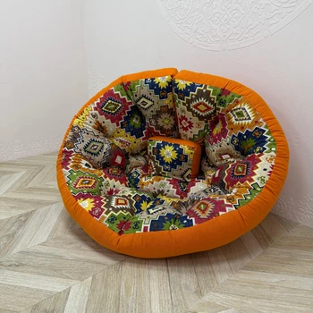 Бескаркасное кресло-матрас трансформер панама Carpet 160х80 см разноцветное