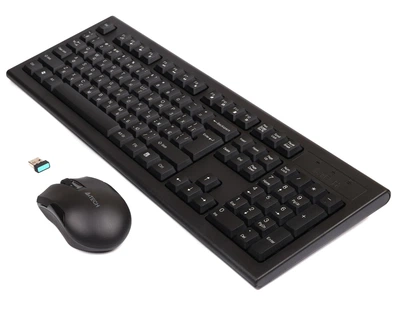 Комплект бездротовий A4Tech 3000N радіус 15м Чорний