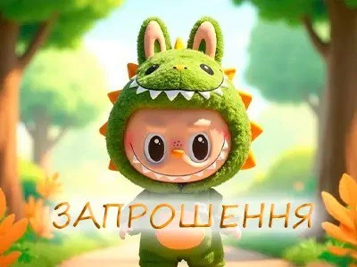 Запрошення Labubu Лабубу крокодил 7х12 см 5 шт в упаковці Різнокольоровий