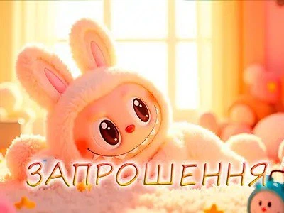 Запрошення Labubu Милий Лабубу 7х12 см 5 шт в упаковці Рожевий