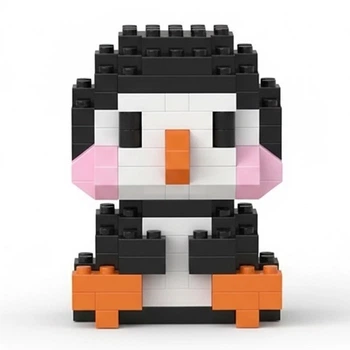 Конструктор Animal Bricks Фигурка Пингвин 157 деталей Набор Мини Блоки (01778)