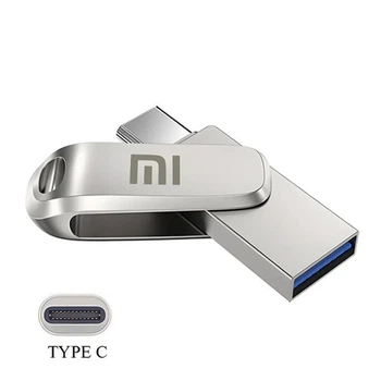 USB-флеш Xiaomi Mini Pen Drive Metal 2Tb Silver + Type C