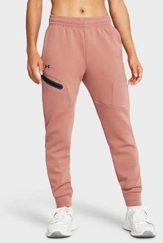 Брюки женские Under Armour Unstoppable Flc Jogger XS Персиковий 1379846-696