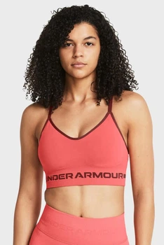 Спортивний топ жіночий Under Armour Ua Seamless Low Long Bra XS Кораловий 1357719-811
