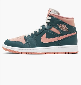 Кроссовки женские Jordan 1 Mid Dark Teal Green (W) 37.5 Бирюзовый BQ6472-308