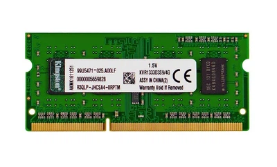 Оперативна пам'ять DDR3-1333 4Gb SODIMM для ноутбука PC3-10600 1.5V KVR1333D3N9/4G 4096MB (5103045)