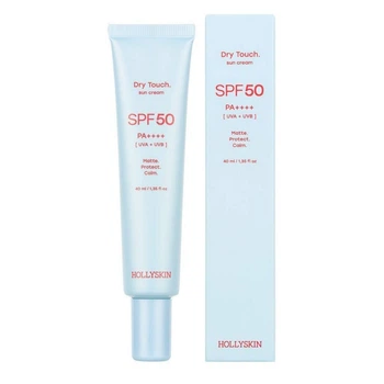 Матирующий солнцезащитный крем для лица HOLLYSKIN Dry Touch SPF 50 Sun Cream 40 мл