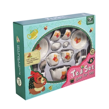 Дитячий набір посуд Tea set 868-E6-4 фарфор, 17 предметів