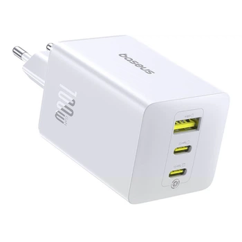 Сетевое зарядное устройство Baseus EnerFill FE11 100W Fast Charger 2C+U White (EU)