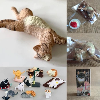 Колекційна фігурка домашній кіт, веселі коти, котик Neargo Collection Vol.4 Sweet Bandai лінивий кіт