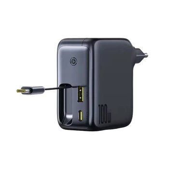 Сетевое зарядное устройство Baseus EnerCore CJ11 100W Fast Charger with Retractable Cable