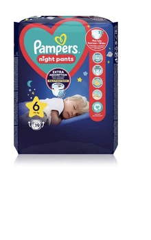 Нічні трусики Pampers night pants р 6 (13+ кг) 19 шт
