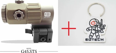 Увеличитель - Магнифер EOTech G45 Tan 5х w/STS Mount (G45.STS) +Подарок Брелок для ключей EOTECH Mayhem с вышивкой