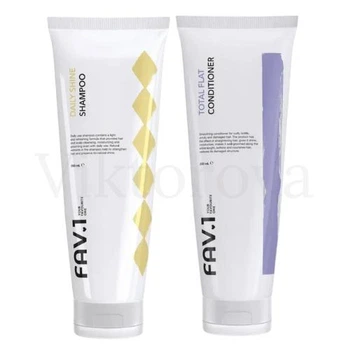 Набір для щоденного догляд та розгладження волосся FAV.1: Шампунь FAV.1 DAILY SHINE SHAMPOO 250 мл + Кондиціонер FAV.1 TOTAL FLAT CONDITIONER 250 мл