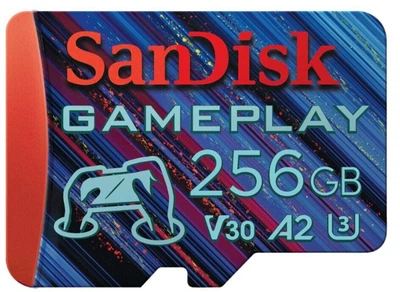 Карта памяти microSD 256Gb SanDisk GamePlay class 10 V30 A2 UHS-1 U3 (SDSQXAV-256G-GN6XN)