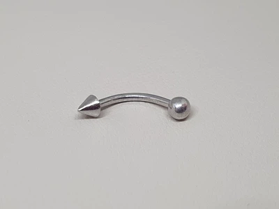 Серебряная серьга для пирсинга брови. 7053U/1