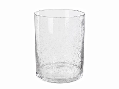 Ваза скляна циліндр Bubbles 25х19 см 1804-014